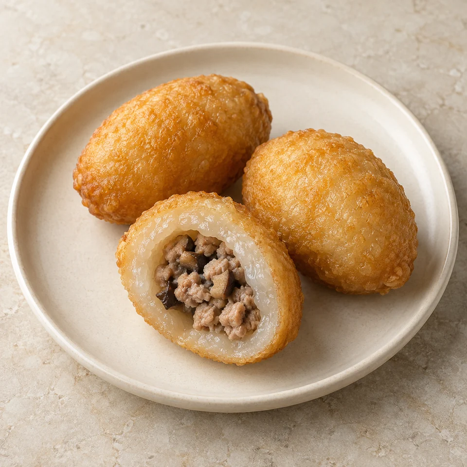Savory Glutinous Rice Dumpling — ai-generated illustration