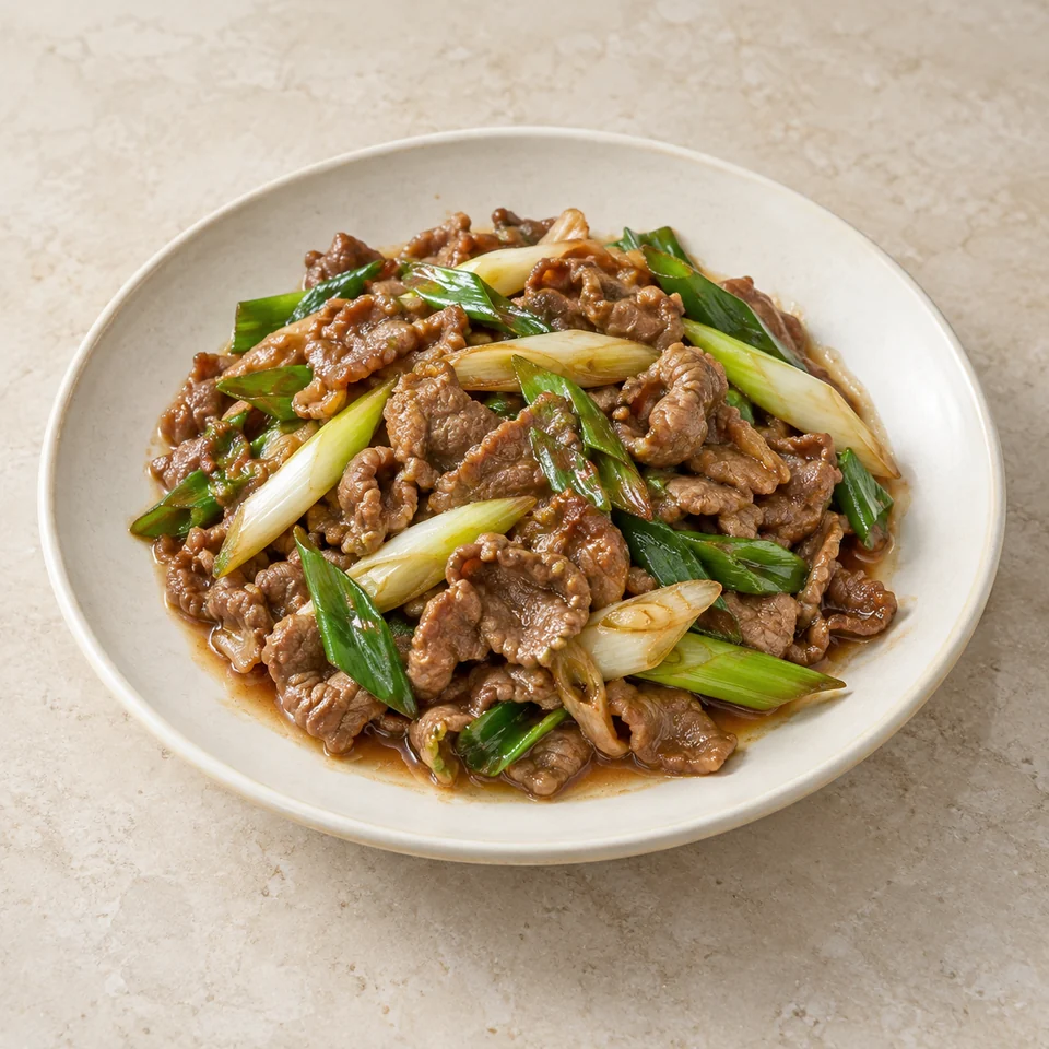 Scallion-Braised Lamb — ai-generated illustration
