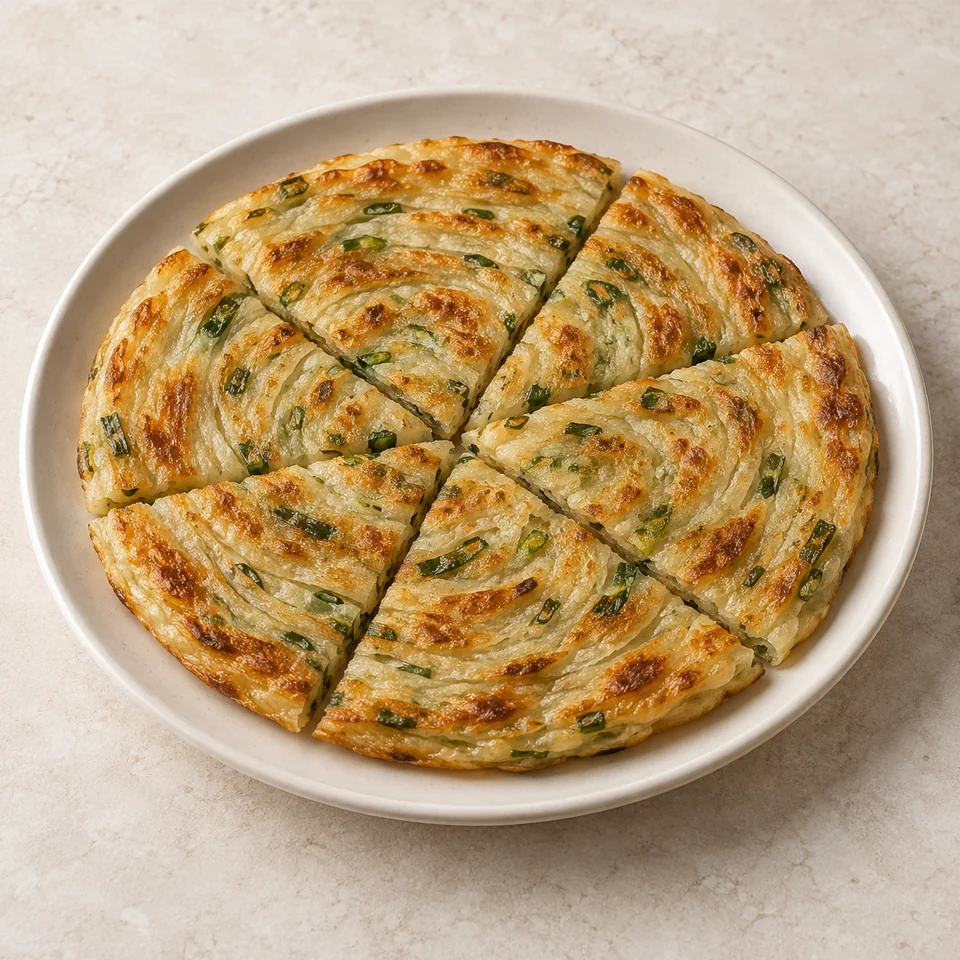 Scallion Pancake — ai-generated illustration