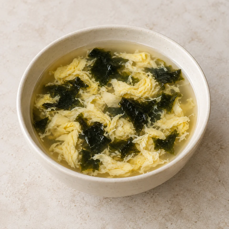 Seaweed Egg Drop Soup — ai-generated illustration