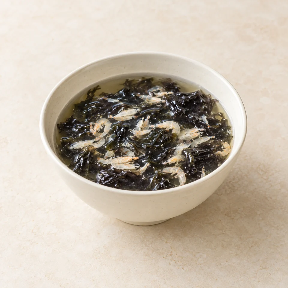 Shrimp Skin and Seaweed Soup — ai-generated illustration