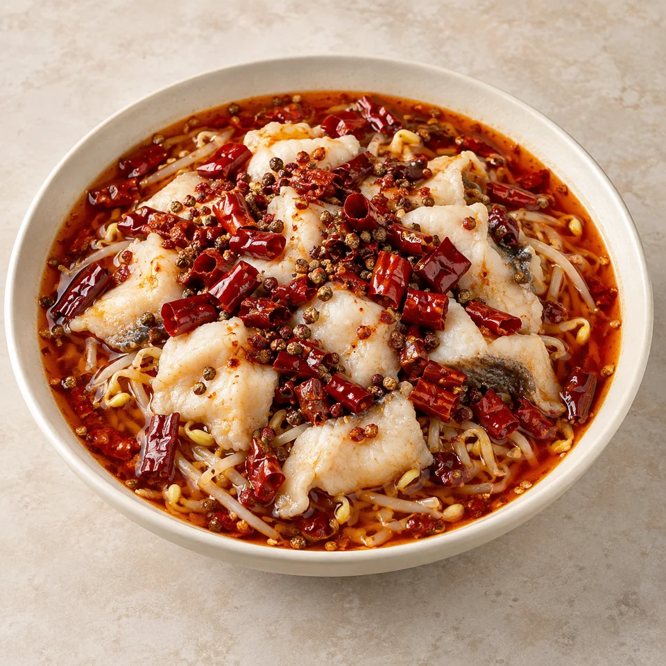 Sichuan Boiled Fish — ai-generated illustration