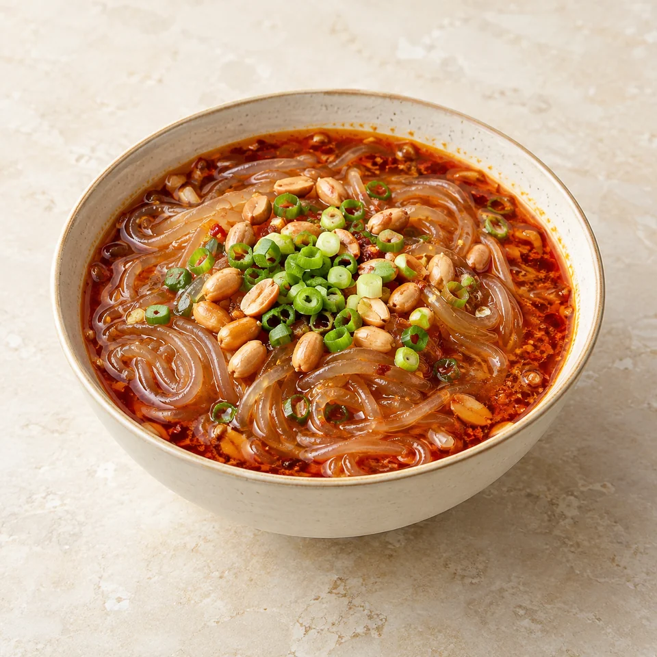 Sichuan Sour and Spicy Vermicelli — ai-generated illustration