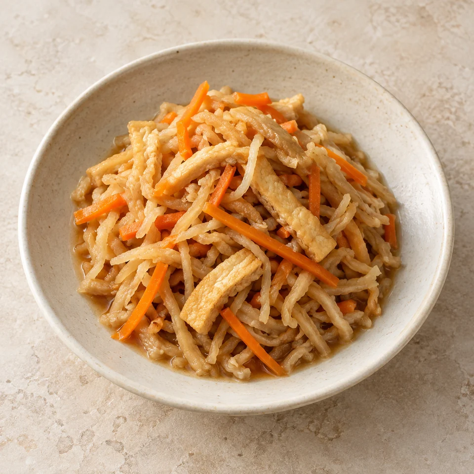 Simmered kiriboshi daikon — ai-generated illustration