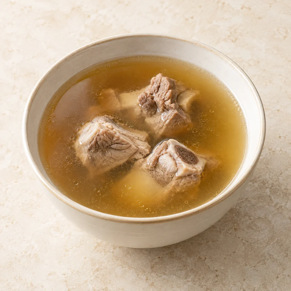 Slow-Simmered Clear Soup — ai-generated illustration