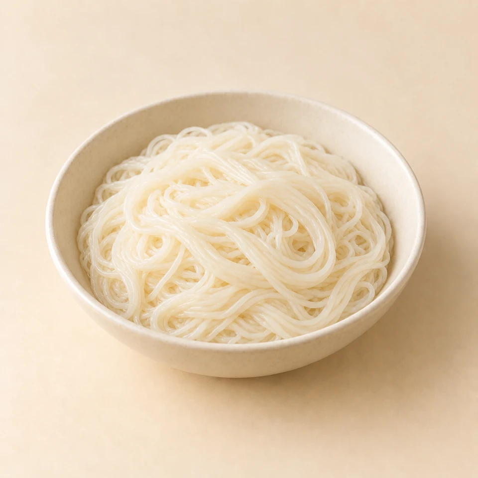 Somen noodles, boiled — ai-generated illustration