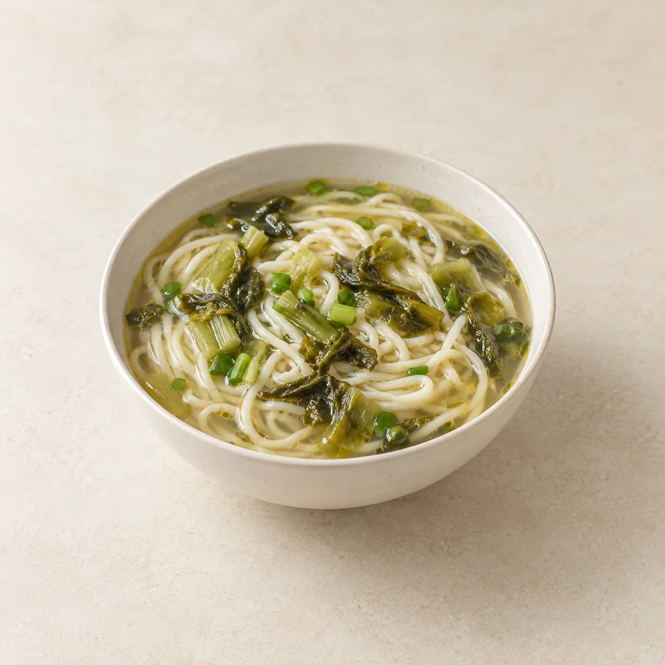 Sour Wheat Noodle Soup — ai-generated illustration