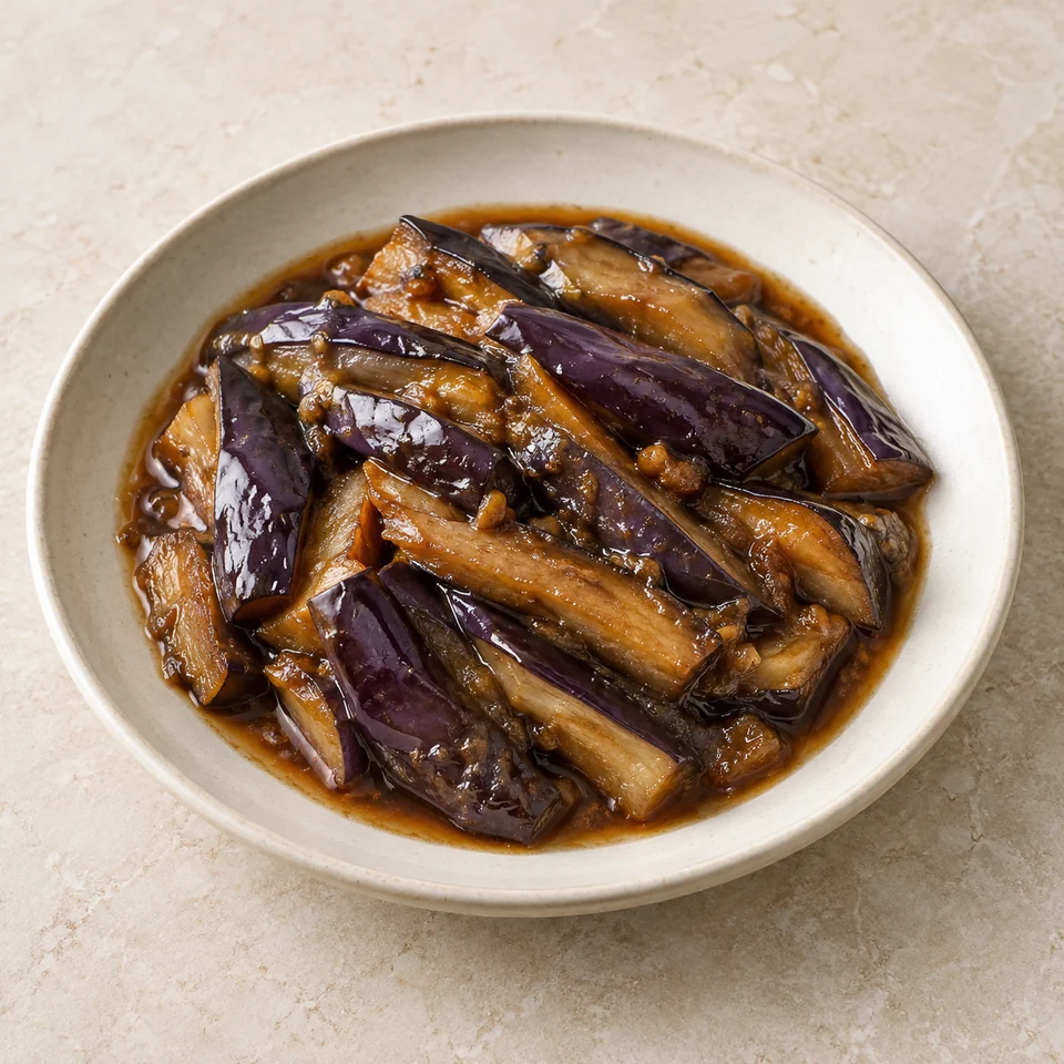 Soy-Exploded Eggplant — ai-generated illustration