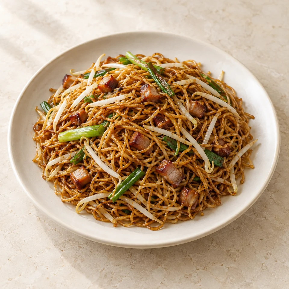Soy Sauce Noodles — ai-generated illustration