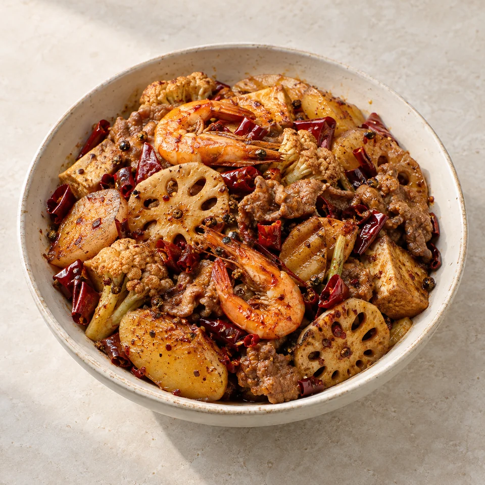 Spicy Hot Pot Stir-Fry — ai-generated illustration