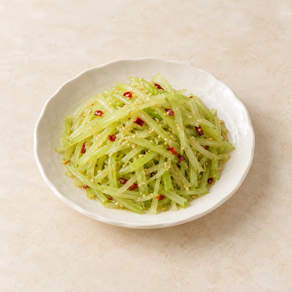 Spicy Shredded Celery Lettuce — ai-generated illustration