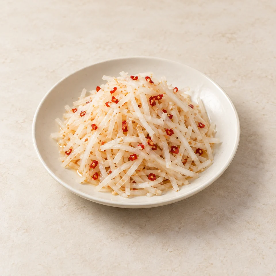Spicy Shredded Radish — ai-generated illustration