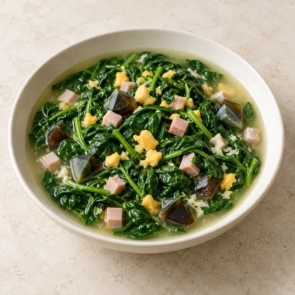 Spinach in Superior Soup — ai-generated illustration