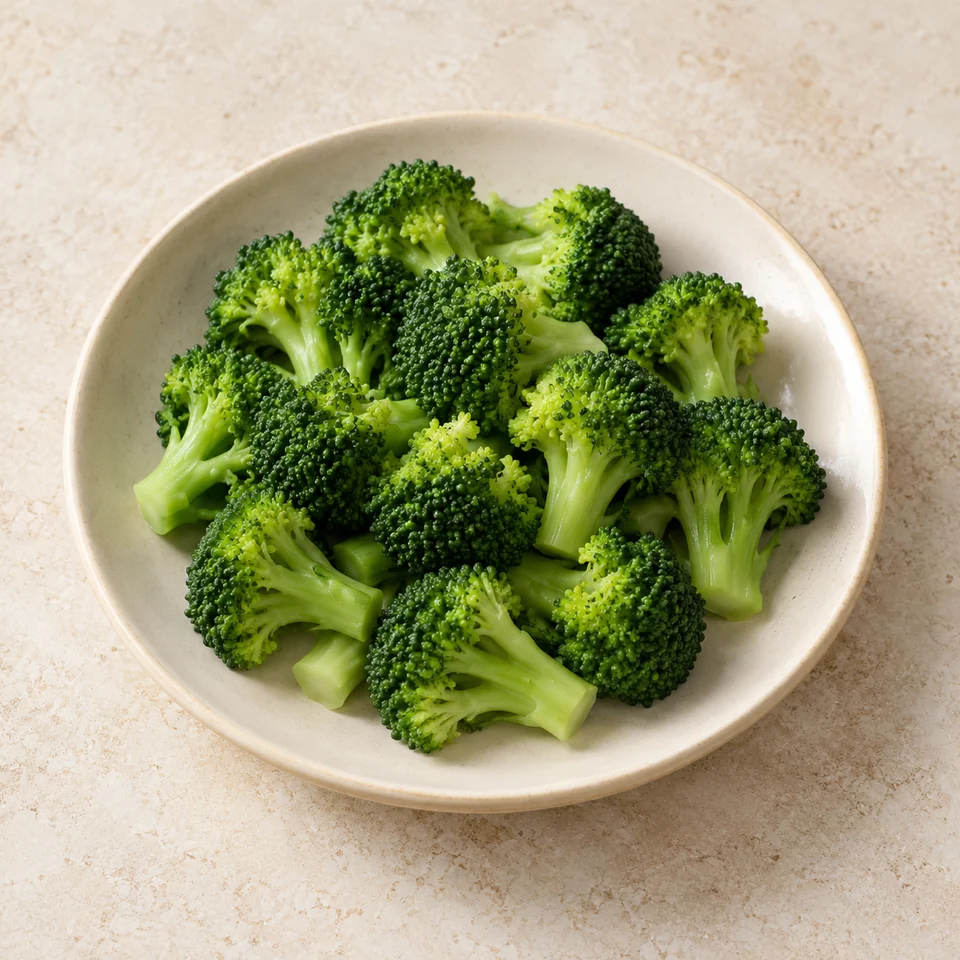 Broccoli, green, steamed — ai-generated illustration