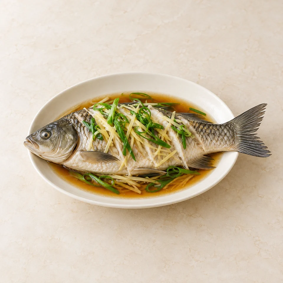 Steamed Grass Carp — ai-generated illustration