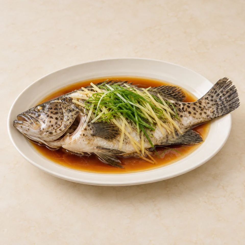 Steamed Grouper — ai-generated illustration