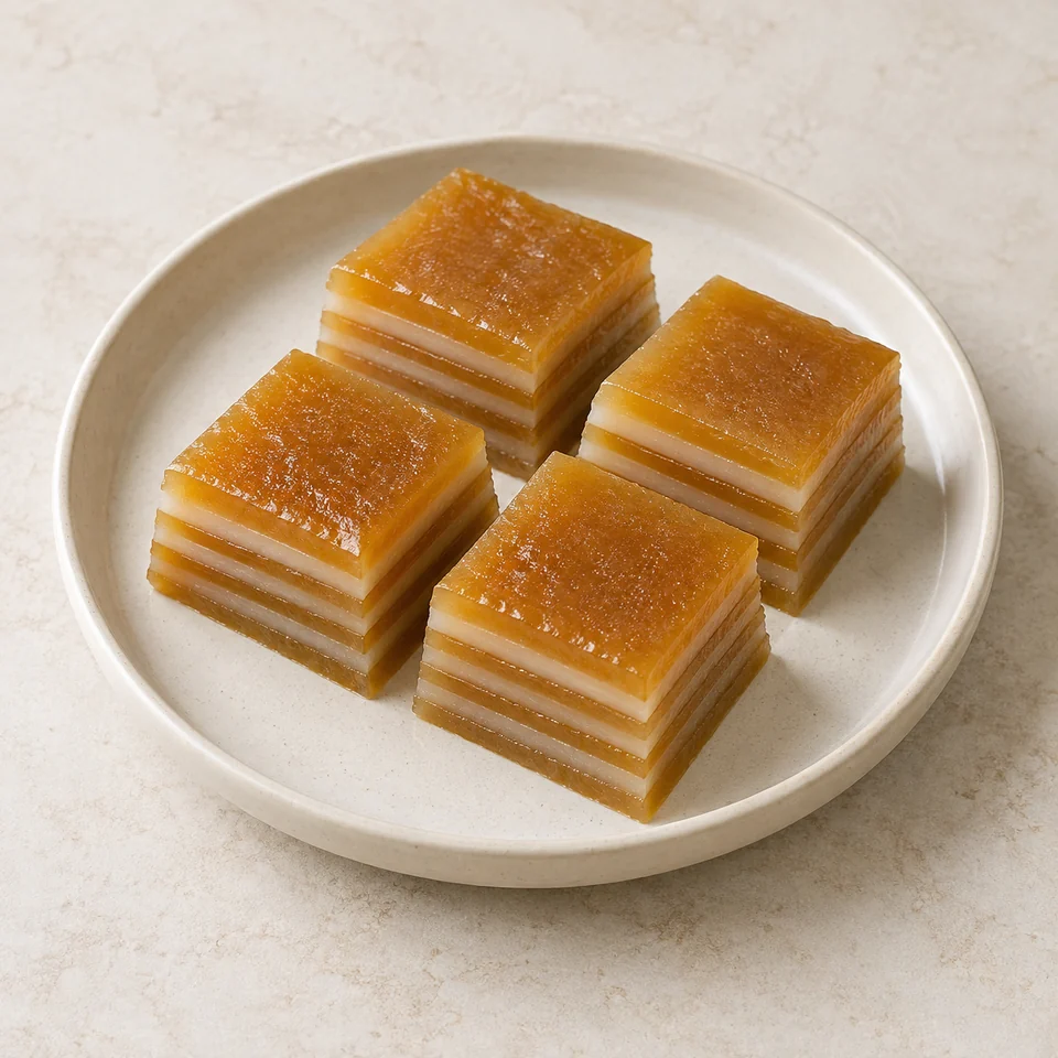 Steamed Layered Cake — ai-generated illustration