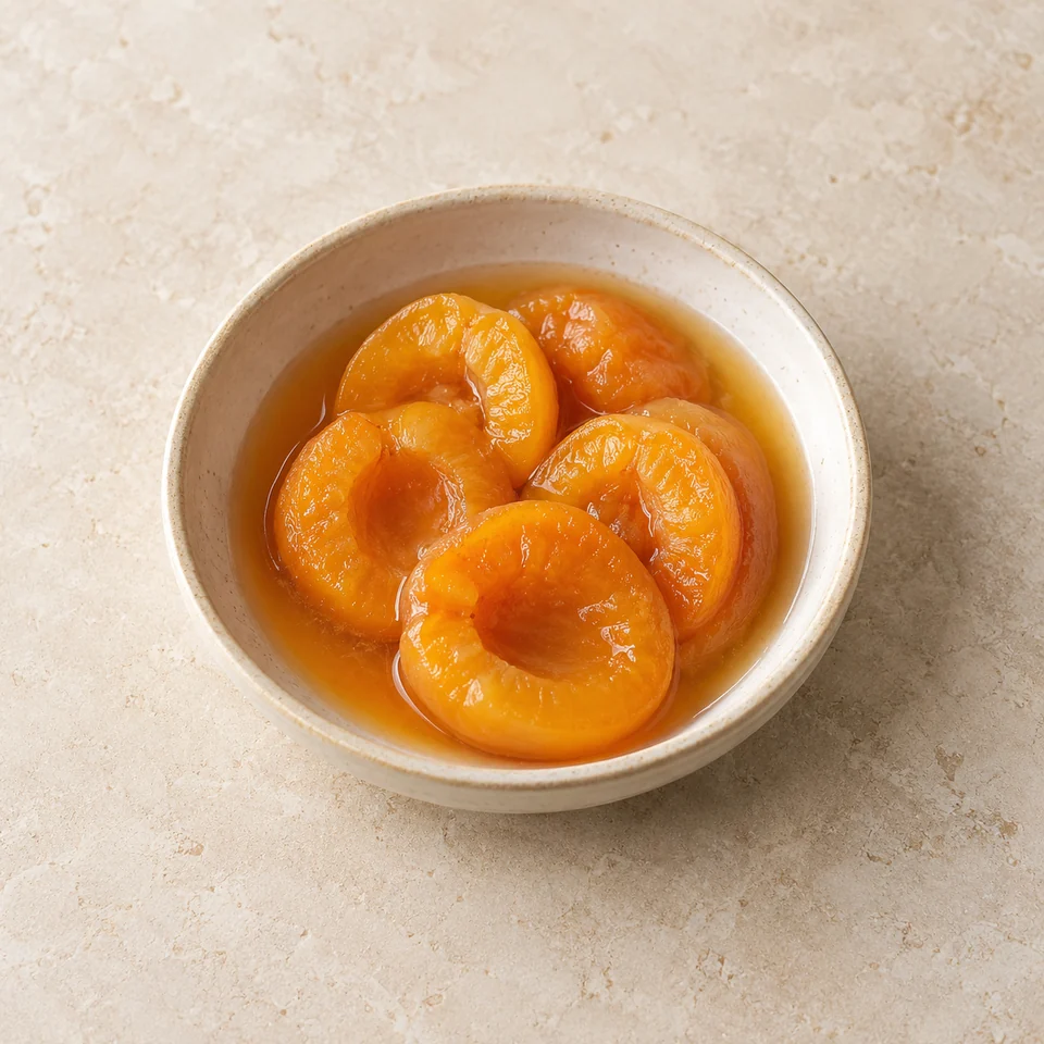 Apricots, stewed without sugar — ai-generated illustration