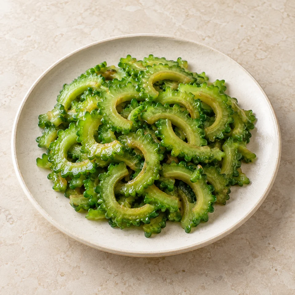 Stir-Fried Bitter Melon — ai-generated illustration