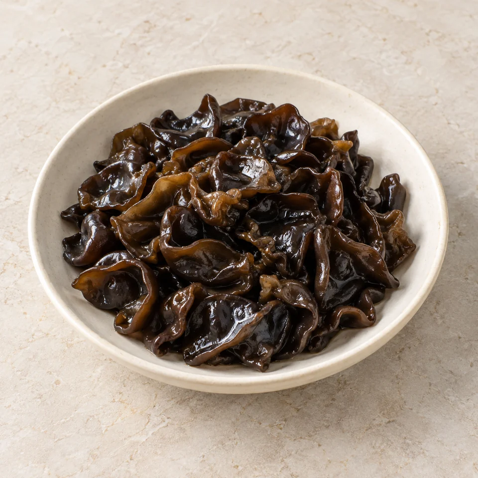 Stir-fried Black Fungus — ai-generated illustration