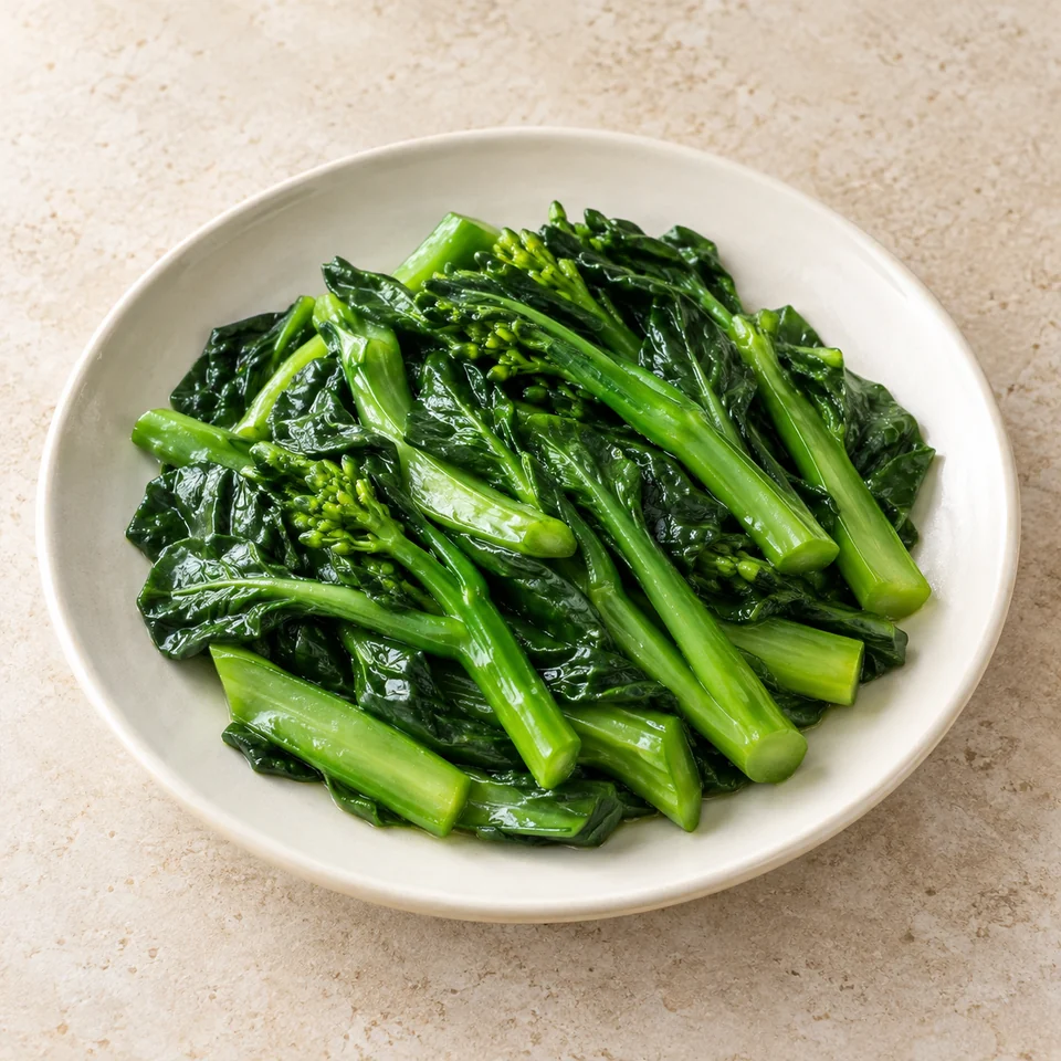 Stir-fried Chinese Kale — ai-generated illustration