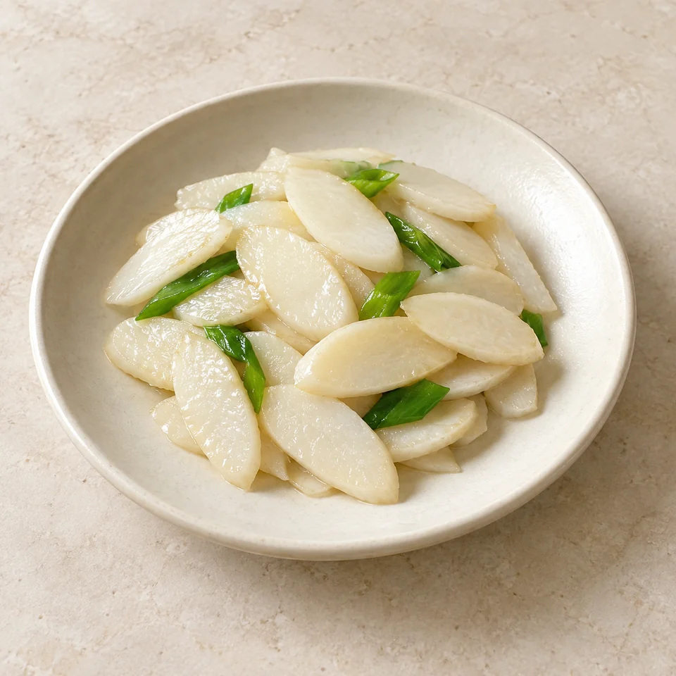 Stir-Fried Chinese Yam — ai-generated illustration