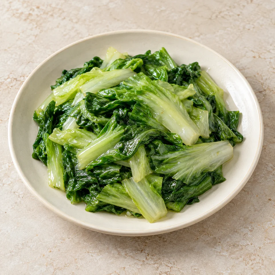 Stir-fried Leaf Lettuce — ai-generated illustration