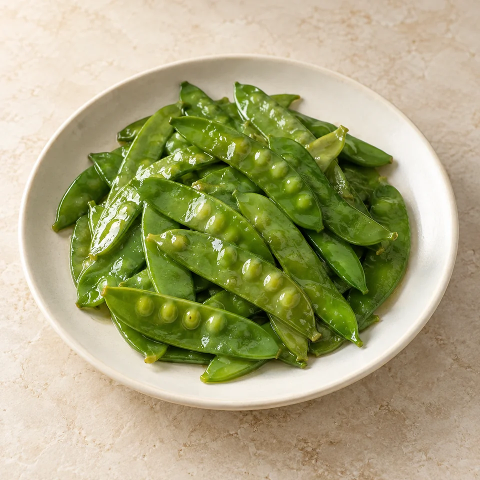 Stir-fried Snow Peas — ai-generated illustration