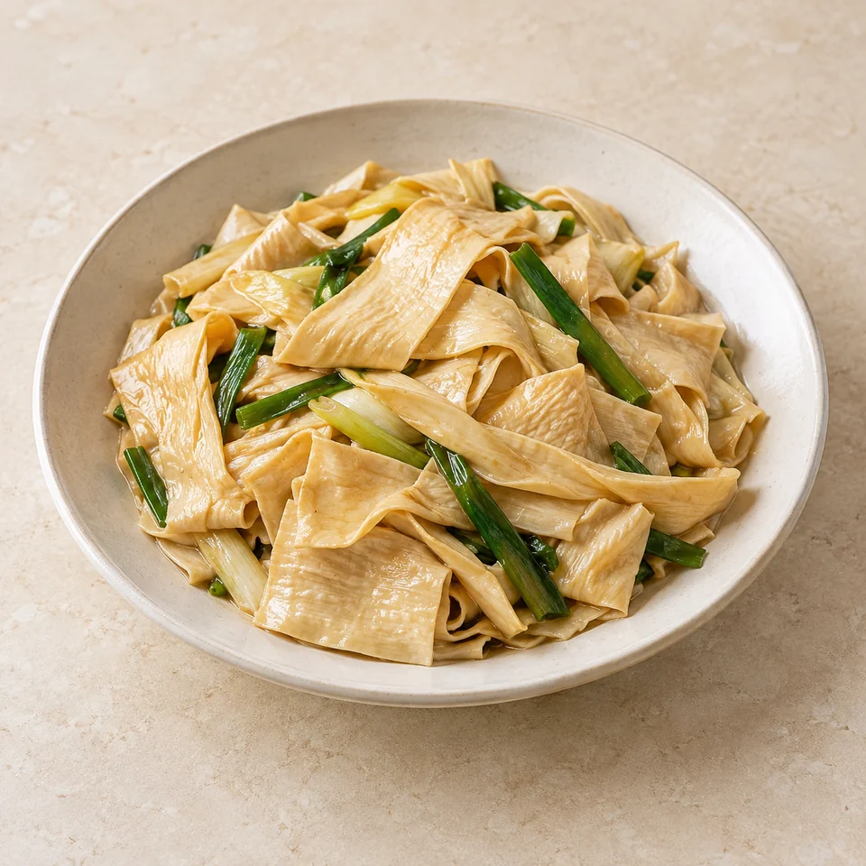 Stir-Fried Soy Skin — ai-generated illustration