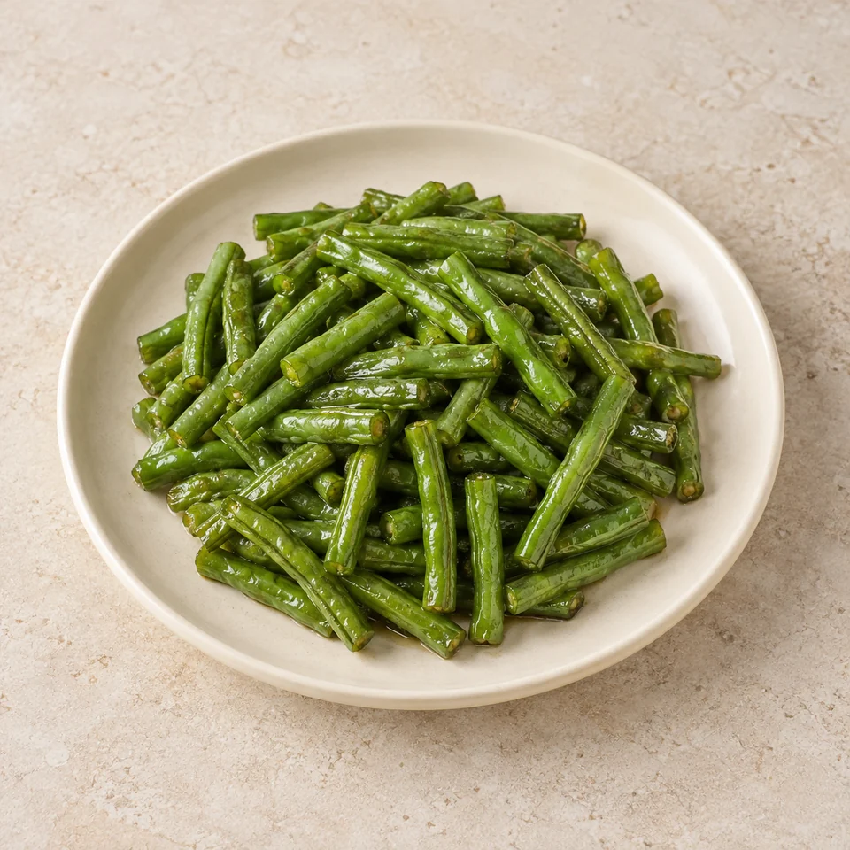 Stir-Fried Yardlong Beans — ai-generated illustration