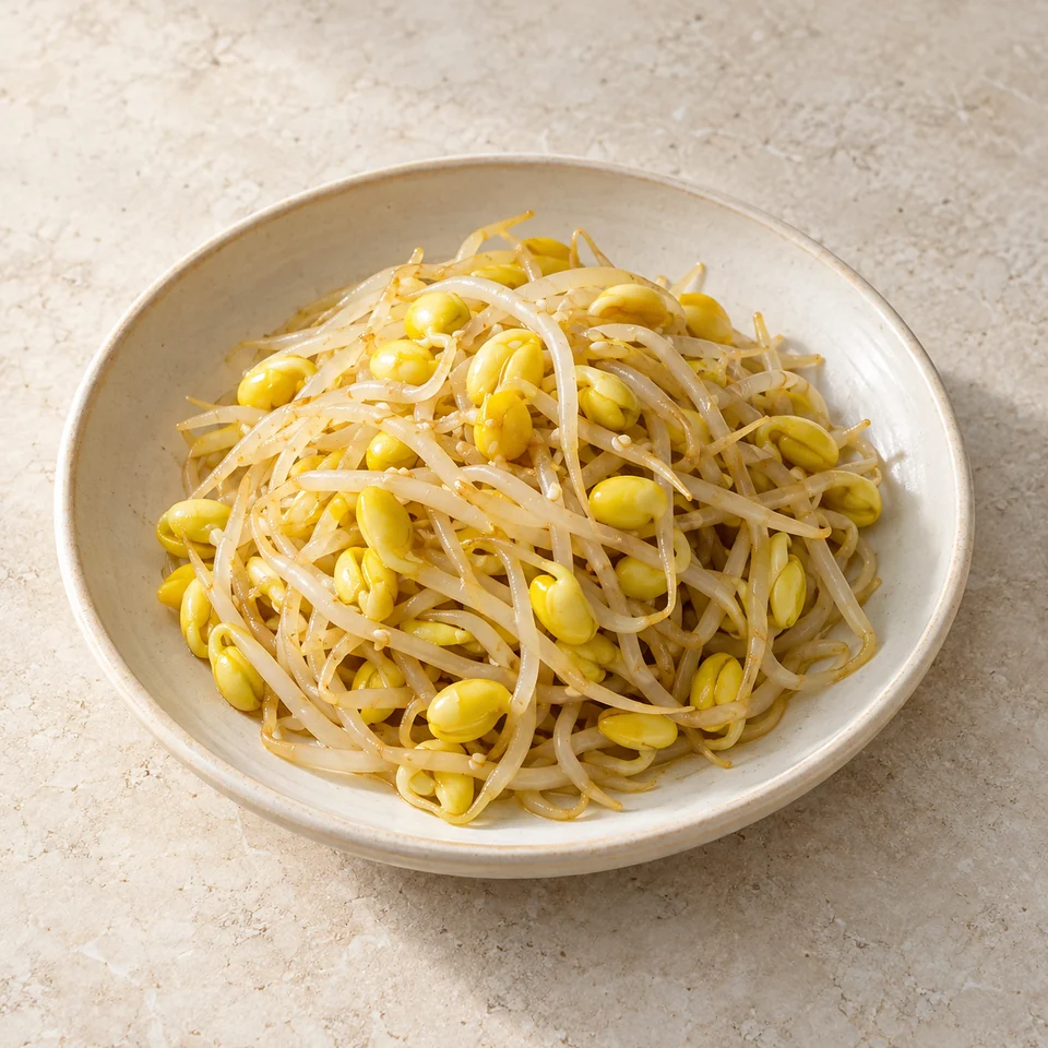 Stir-Fried Yellow Soybean Sprouts — ai-generated illustration