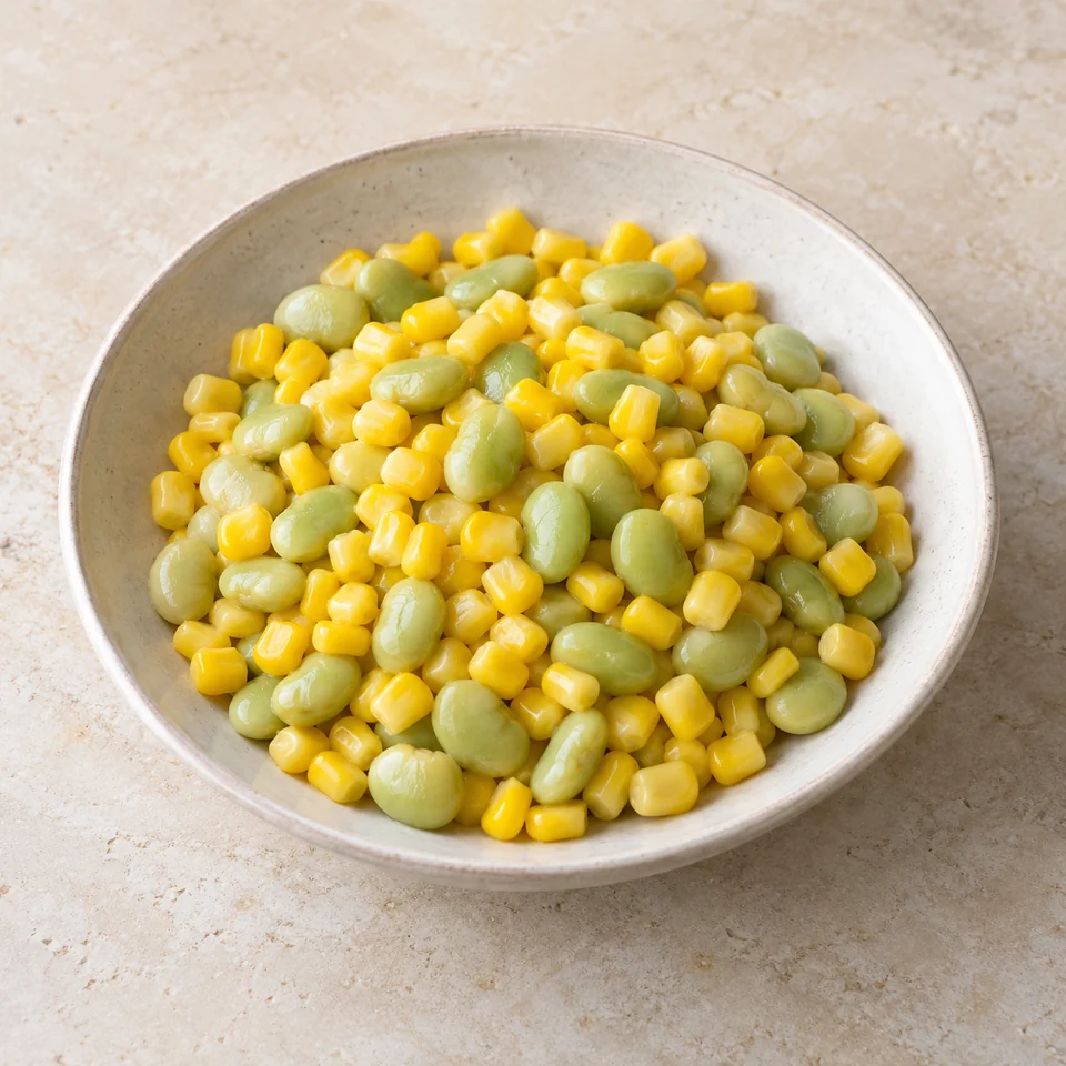 Succotash (boiled and drained) — ai-generated illustration