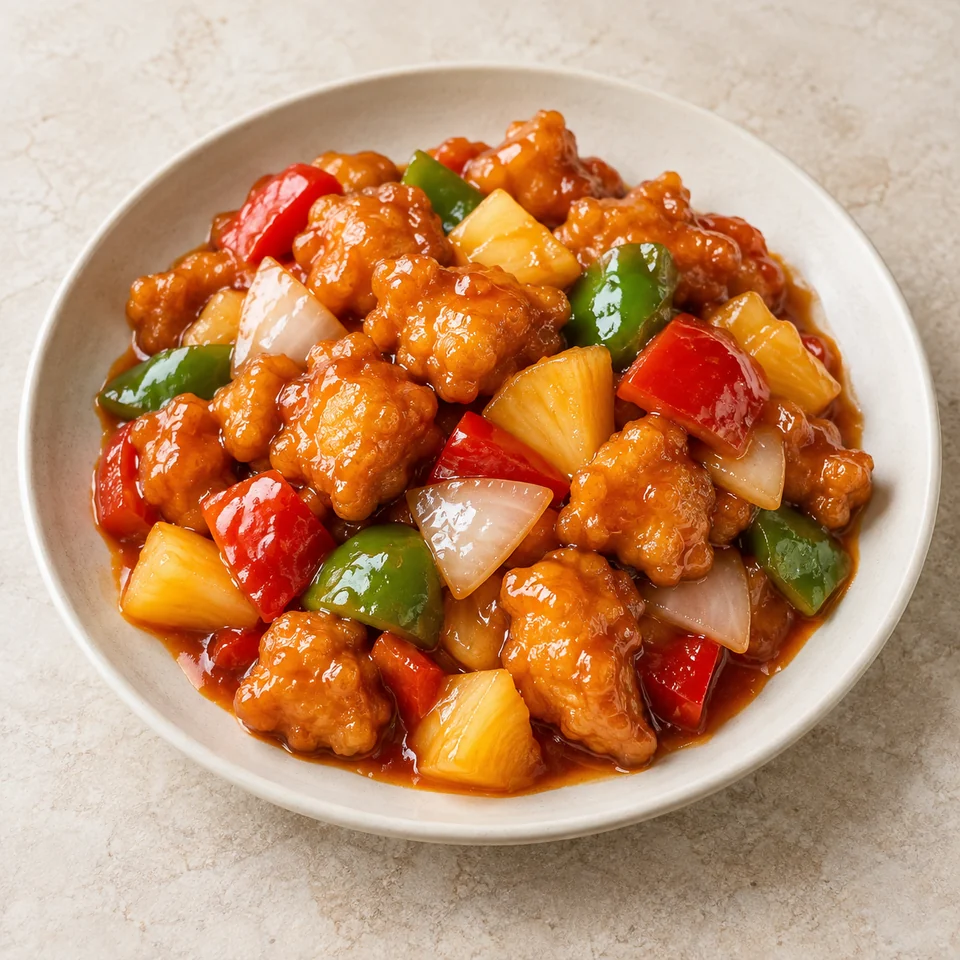 Sweet and Sour Chicken — ai-generated illustration