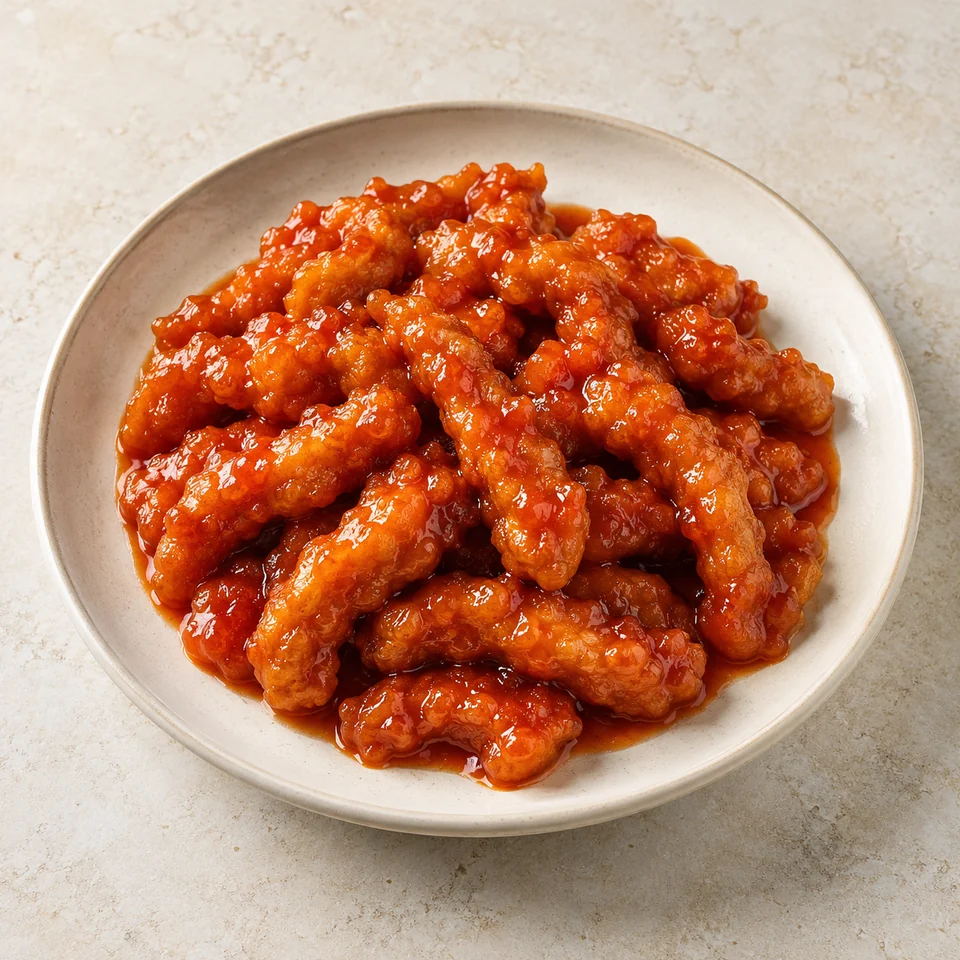 Sweet and Sour Pork Fillet — ai-generated illustration