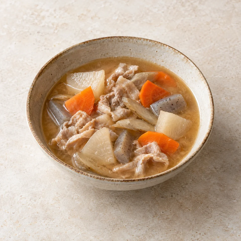 Tonjiru pork soup — ai-generated illustration