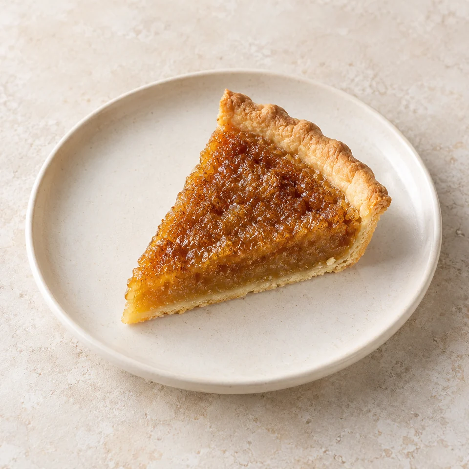 Treacle tart, homemade — ai-generated illustration