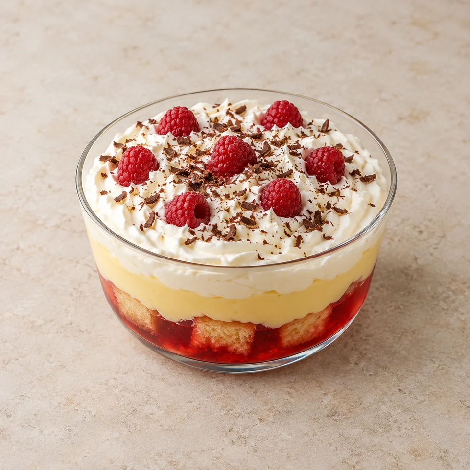 Trifle, homemade — ai-generated illustration