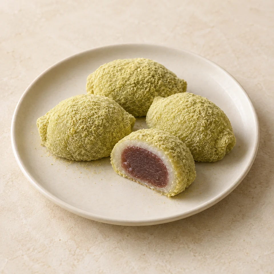 Uguisu mochi — ai-generated illustration