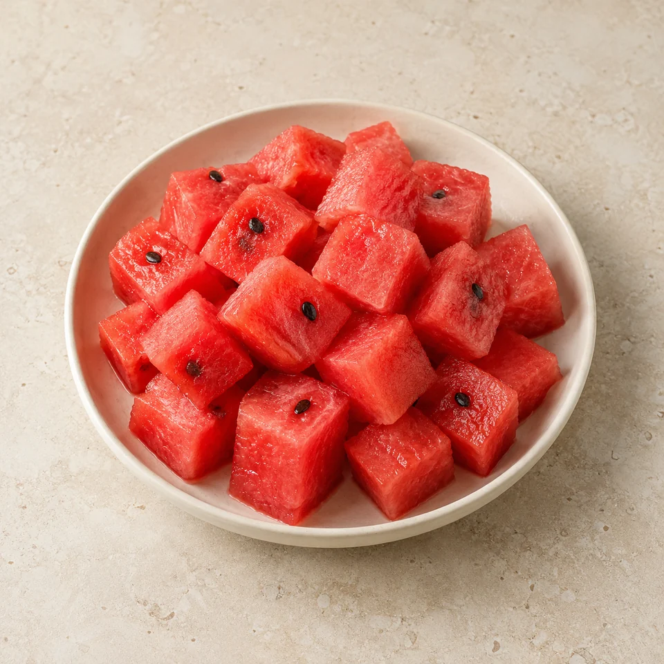 Melon, watermelon, flesh only — ai-generated illustration