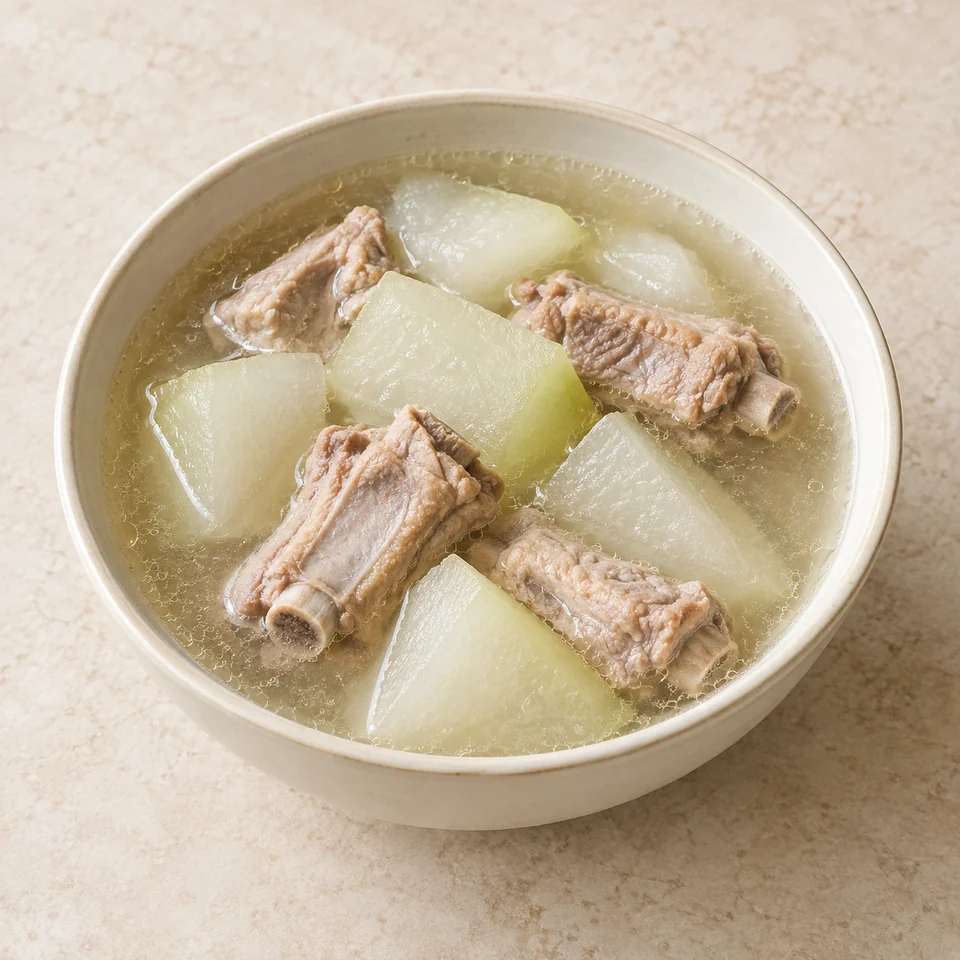 Winter Melon Pork Rib Soup — ai-generated illustration