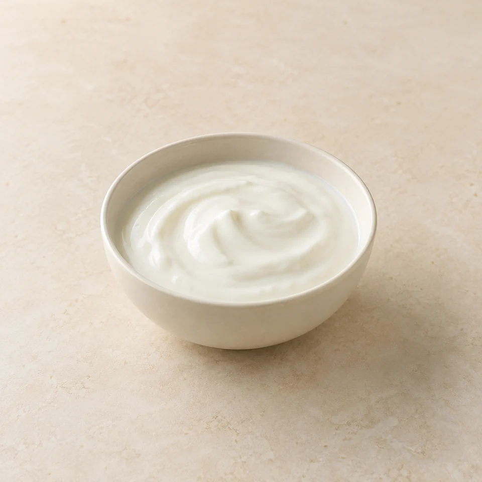 Yogurt, low fat, plain — ai-generated illustration